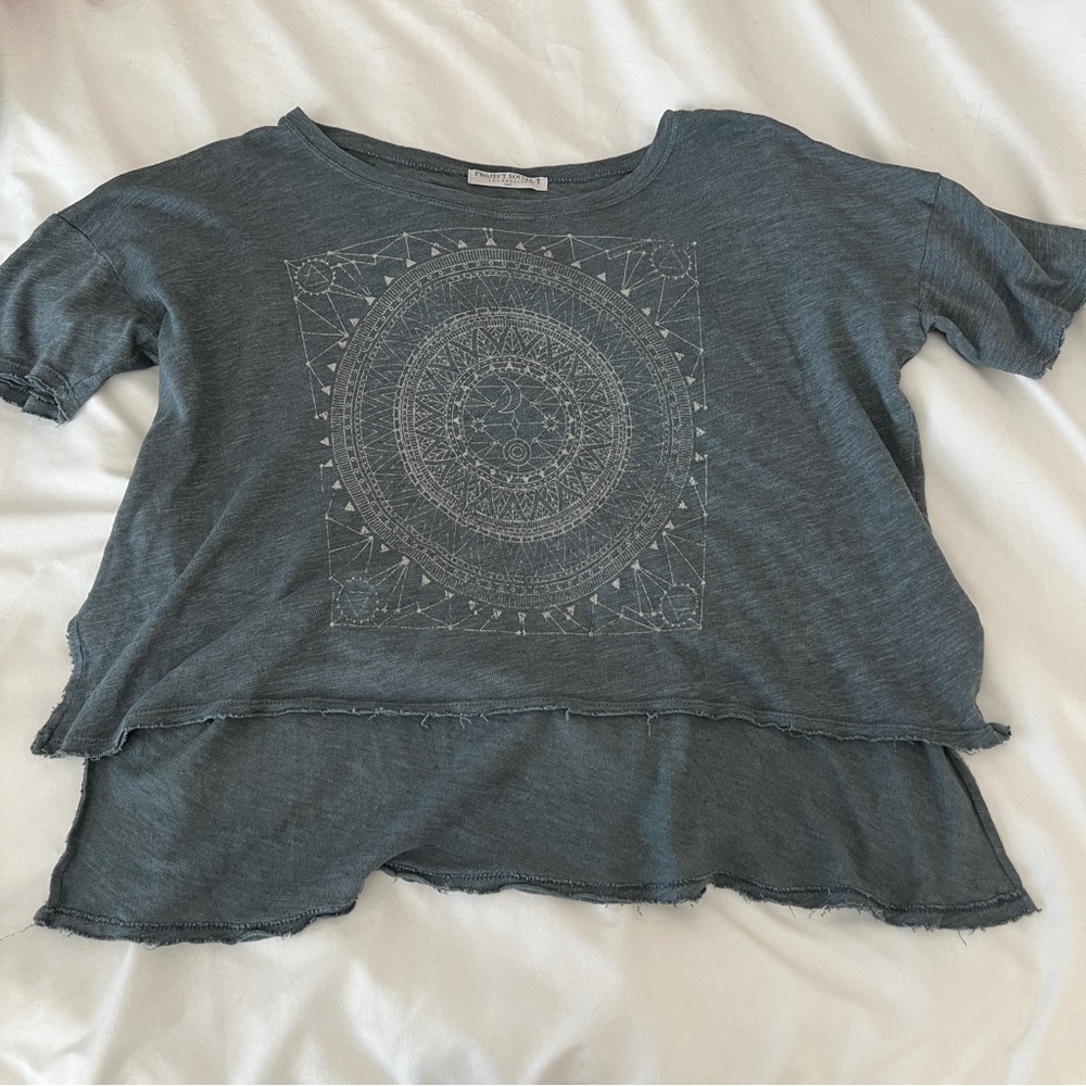 Blue celestial top